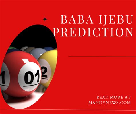 nla baba ijebu prediction today.